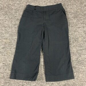 Lauren Ralph Lauren Capri Pants Womens 4 Black Cotton Blend 30x19 Lightweight